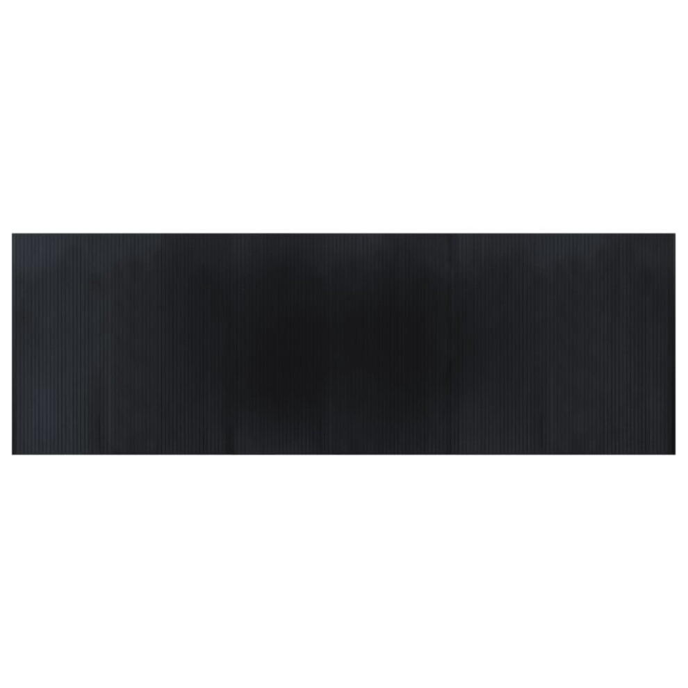 (black, 100 x 300 cm) vidaXL Rug Floor Mat Area Rug Hallway Mat Carpet Runner Square Nature Bamboo