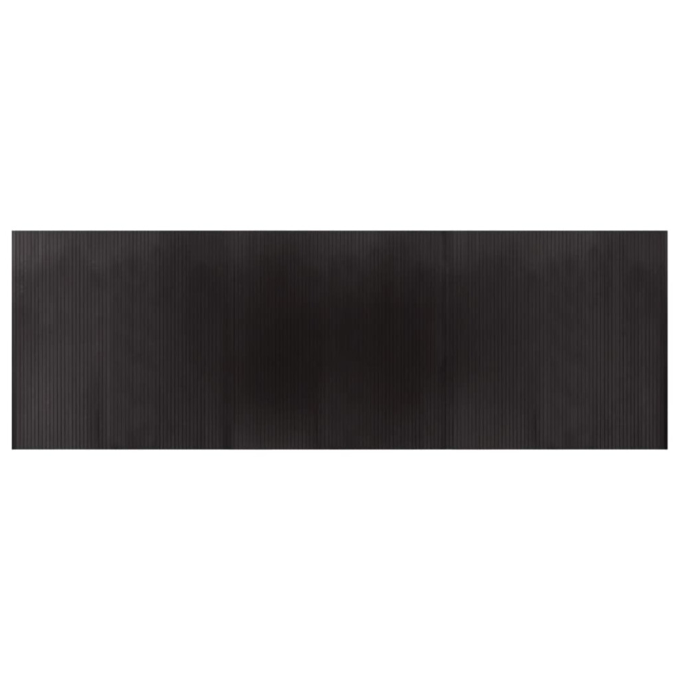 Vidaxl (Dark Brown, 100 X 300 Cm) Rug Floor Mat Area Rug Hallway Mat Carpet Runner Square Nature Bamboo