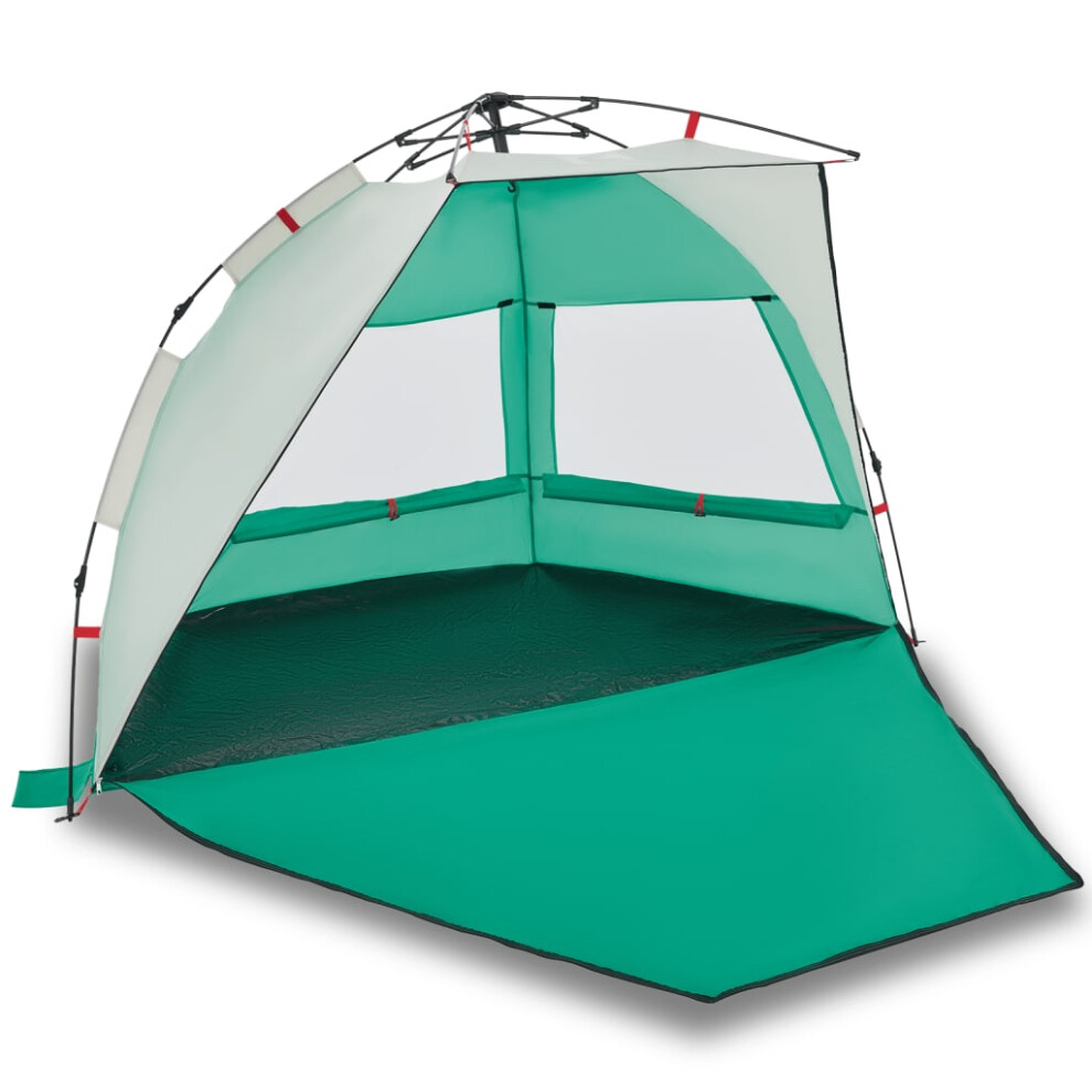 (Sea green, 224 x 138 x 142 cm) vidaXL Beach Tent 2-Person Lightweight Tent Grey Quick Release Waterproof