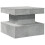 VidaXL vidaXL Coffee Table with LED Lights End Table Side Sofa Table Concrete Grey 3