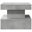 VidaXL vidaXL Coffee Table with LED Lights End Table Side Sofa Table Concrete Grey 7
