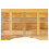 VidaXL (100 x 60 x 2.5 cm) vidaXL Desk Top Replacement Dining Table Top Rectangular Solid Wood Acacia 5