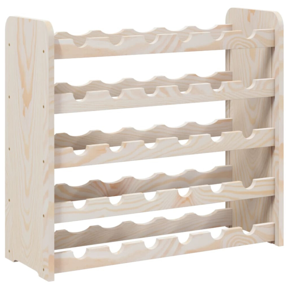 Vidaxl (30 Piece) Wine Rack With Top Board Wine Shelf Wine Bottle Holder Solid Wood Pine