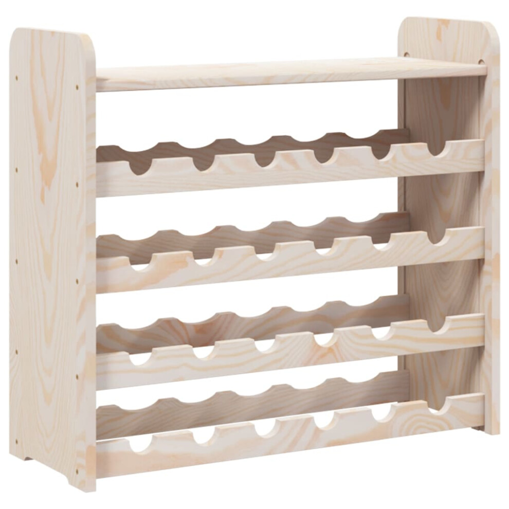 (24 piece) vidaXL Wine Rack with Top Board Wine Shelf Wine Bottle Holder Solid Wood Pine