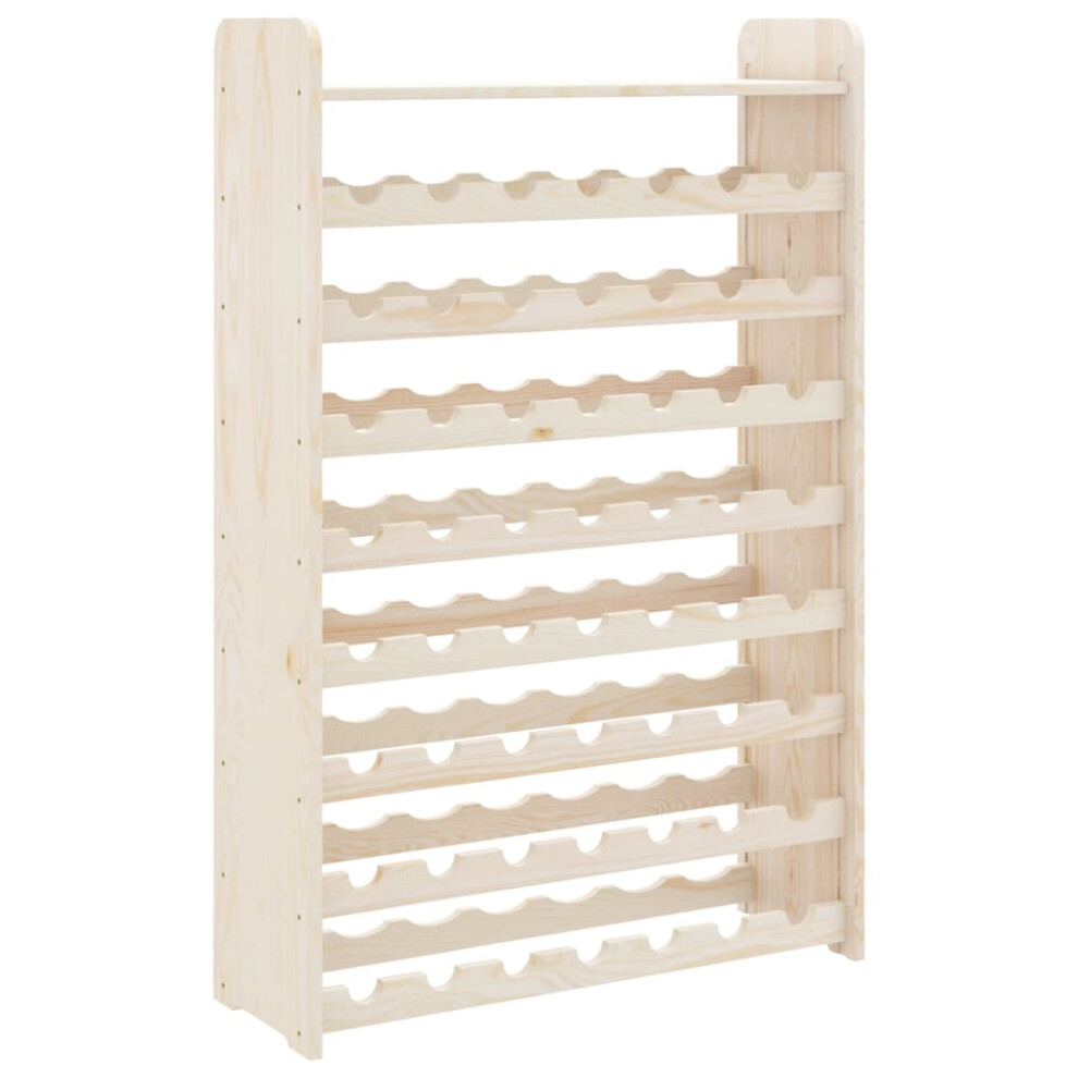 (56 piece) vidaXL Wine Rack with Top Board Wine Shelf Wine Bottle Holder Solid Wood Pine