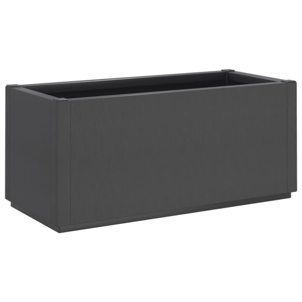 (dark grey) vidaXL Garden Planter Patio Outdoor Flower Pot Herb Planter Pot Flower Box PP