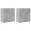 VidaXL (concrete grey) vidaXL Sideboards Cupboard Storage Cabinet 2 pcs Concrete Grey Engineered Wood 1