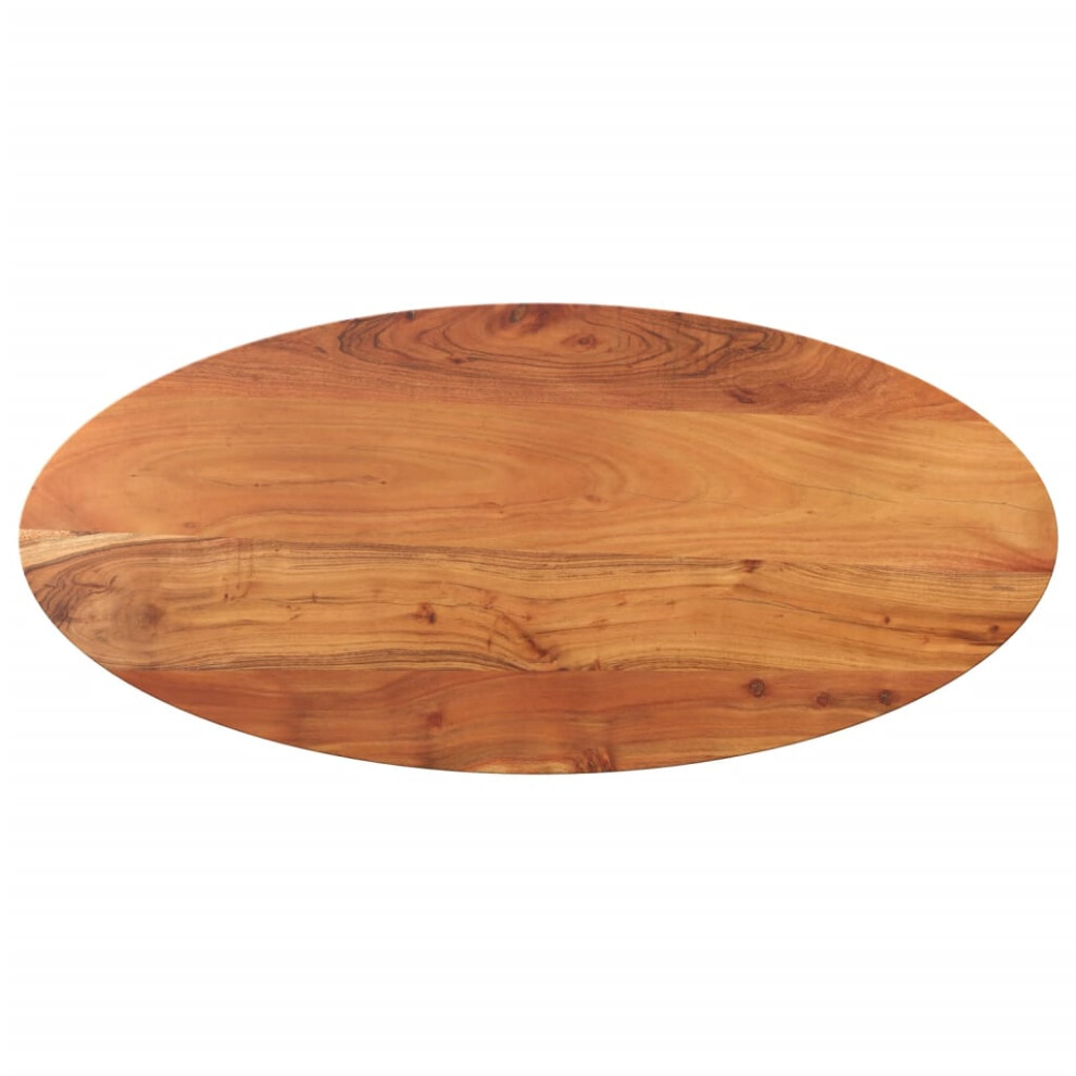 (90 X 40 X 2,5 cm) vidaXL Table Top Replacement Board Dining Table Top Oval Solid Wood Acacia