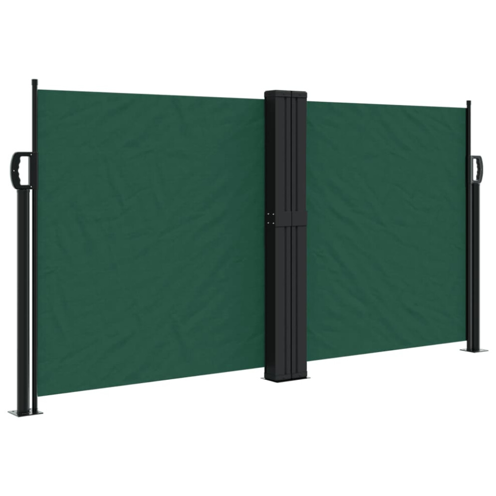 (dark green, 120 x 600 cm) vidaXL Retractable Side Awning Outdoor Privacy Screen Shade Black 120x1200 cm