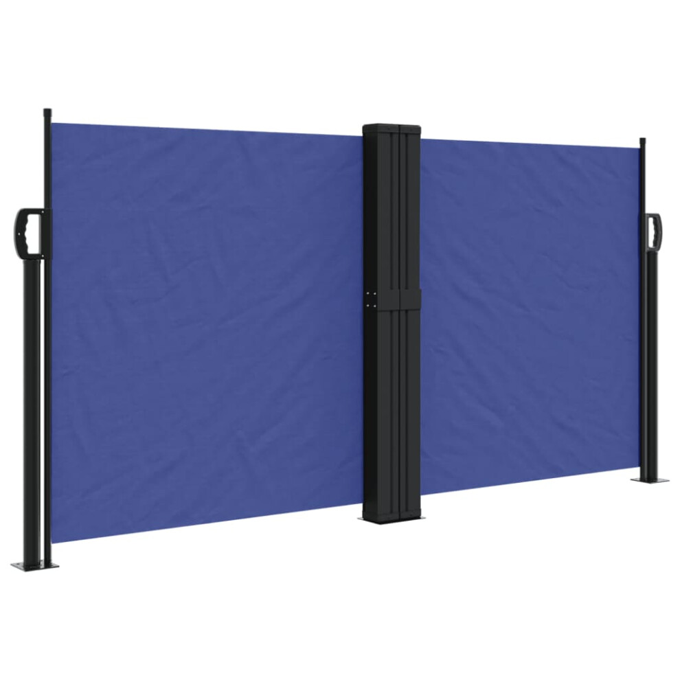 (blue, 120 x 1000 cm) vidaXL Retractable Side Awning Outdoor Privacy Screen Shade Black 120x1200 cm