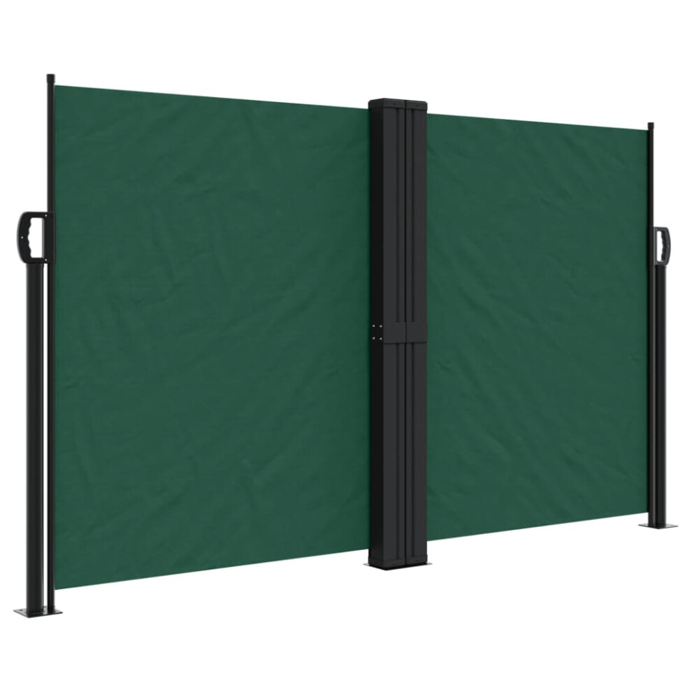 (dark green, 140 x 1000 cm) vidaXL Retractable Side Awning Outdoor Privacy Screen Shade Black 120x1200 cm