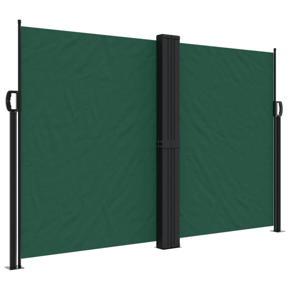 (dark green, 160 x 1000 cm) vidaXL Retractable Side Awning Outdoor Privacy Screen Shade Black 120x1200 cm