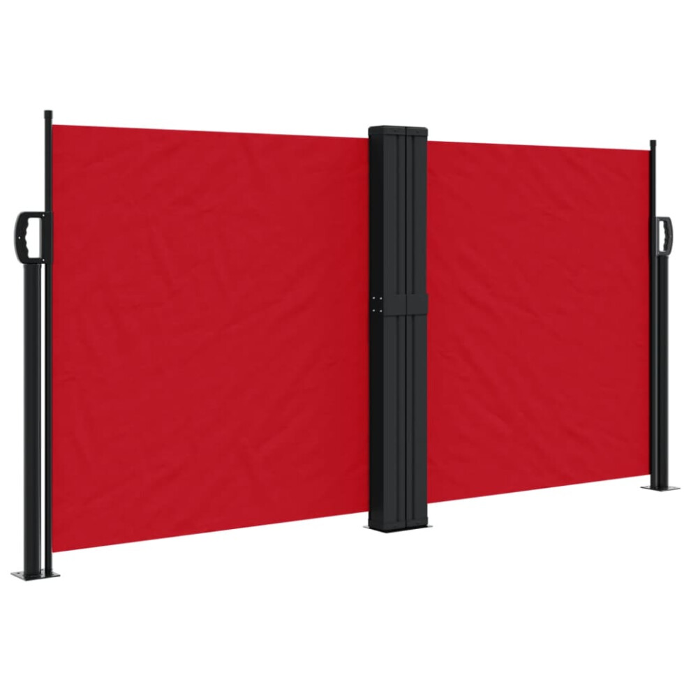 (red, 120 x 1200 cm) vidaXL Retractable Side Awning Outdoor Privacy Screen Shade Black 120x1200 cm