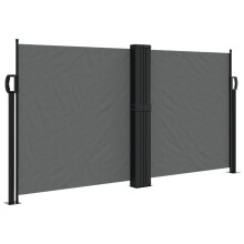 (anthracite, 120 x 1200 cm) vidaXL Retractable Side Awning Outdoor Privacy Screen Balcony Sunshade Shelter