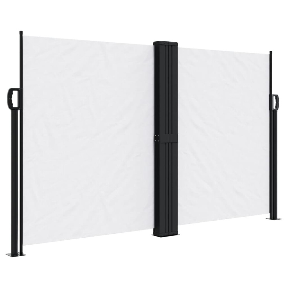 (white, 140 x 1200 cm) vidaXL Retractable Side Awning Outdoor Privacy Screen Shade Black 120x1200 cm