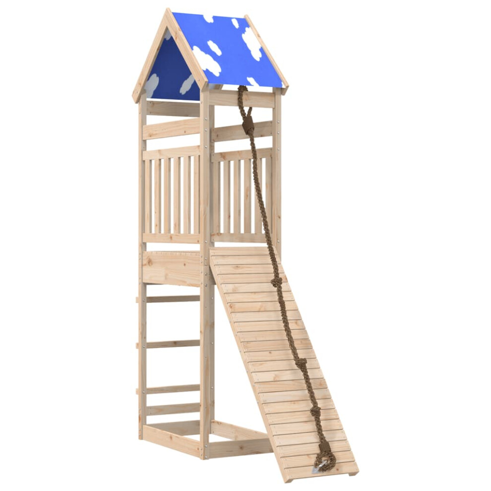 (solid pine wood) vidaXL Outdoor Playset Garden Playhouse Playground Equipment Solid Wood Pine