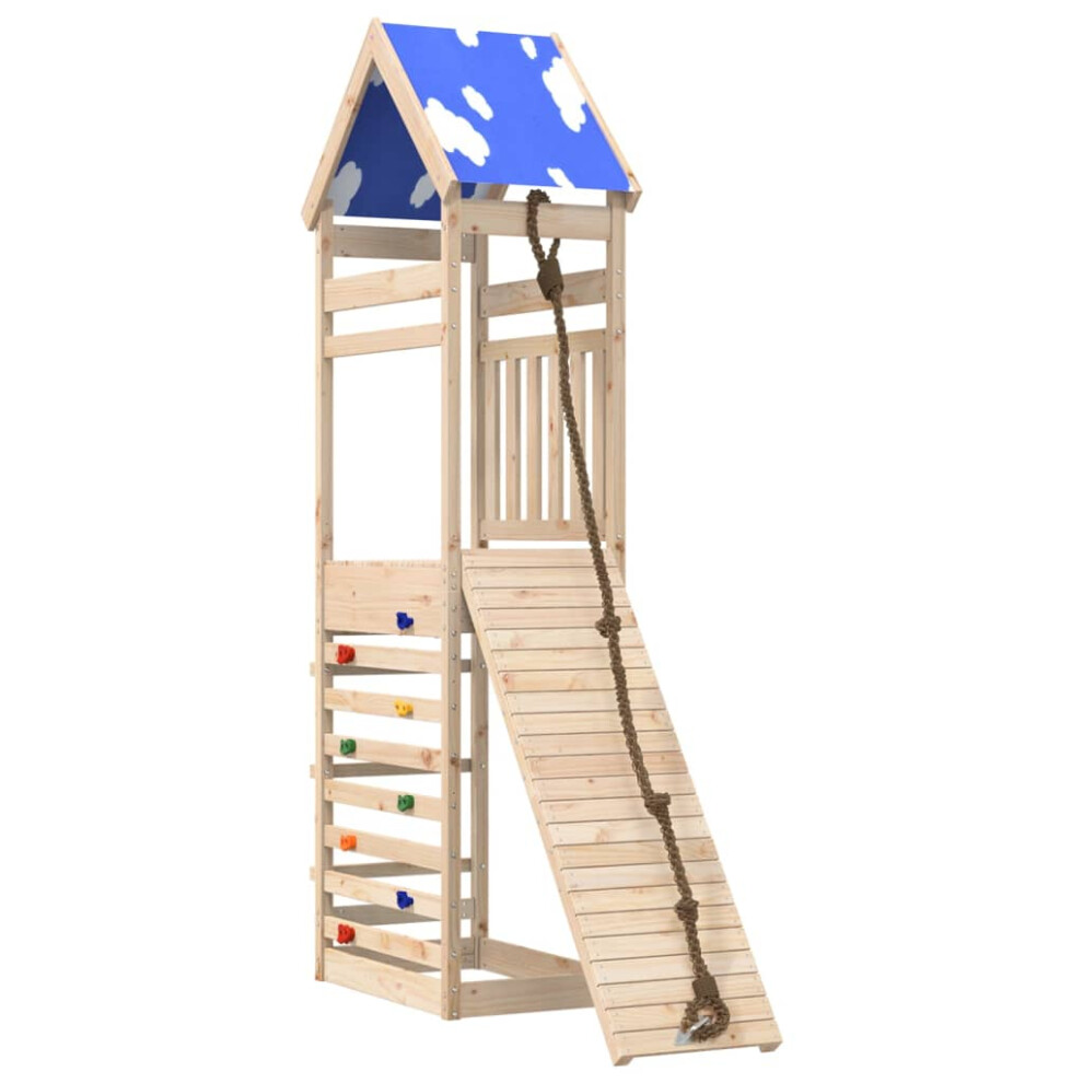 (solid pine wood) vidaXL Outdoor Playset Garden Playhouse Playground Equipment Solid Wood Pine