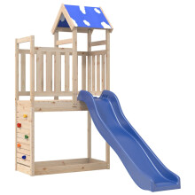 (solid pine wood) vidaXL Outdoor Playset Garden Playhouse Kids Playground Solid Wood Douglas