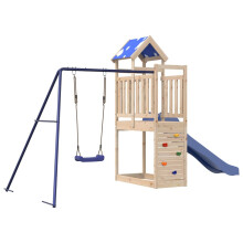 (solid pine wood) vidaXL Outdoor Playset Garden Playhouse Playground Equipment Solid Wood Pine