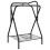 VidaXL vidaXL Saddle Rack Foldable Freestanding Saddle Stand Saddle Holder Black Iron 6