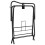 VidaXL vidaXL Saddle Rack Foldable Freestanding Saddle Stand Saddle Holder Black Iron 7