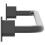 VidaXL vidaXL Saddle Pad Rack Saddle Pad Holder Horse Saddle Blanket Rack Black Iron 5