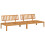 VidaXL vidaXL Garden Pallet Middle Sofas Patio Outdoor Sofa 2 pcs Solid Wood Acacia 2