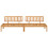 VidaXL vidaXL Garden Pallet Middle Sofas Patio Outdoor Sofa 2 pcs Solid Wood Acacia 3