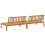 VidaXL vidaXL Garden Pallet Middle Sofas Patio Outdoor Sofa 2 pcs Solid Wood Acacia 5