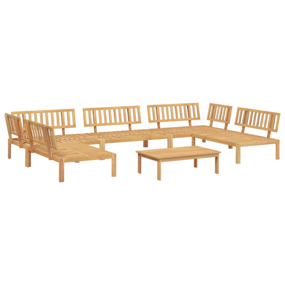 vidaXL Garden Pallet Sofa Set 6 Piece Outdoor Pallet Sofa Solid Wood Acacia