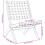 VidaXL vidaXL Folding Garden Chairs 2 pcs with Table Dining Chair Red Solid Wood 4