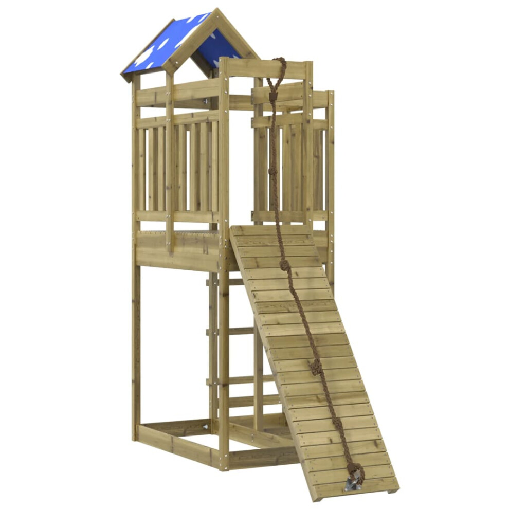Vidaxl Outdoor Playset Garden Playhouse Kids Playground Impregnated Wood Pine