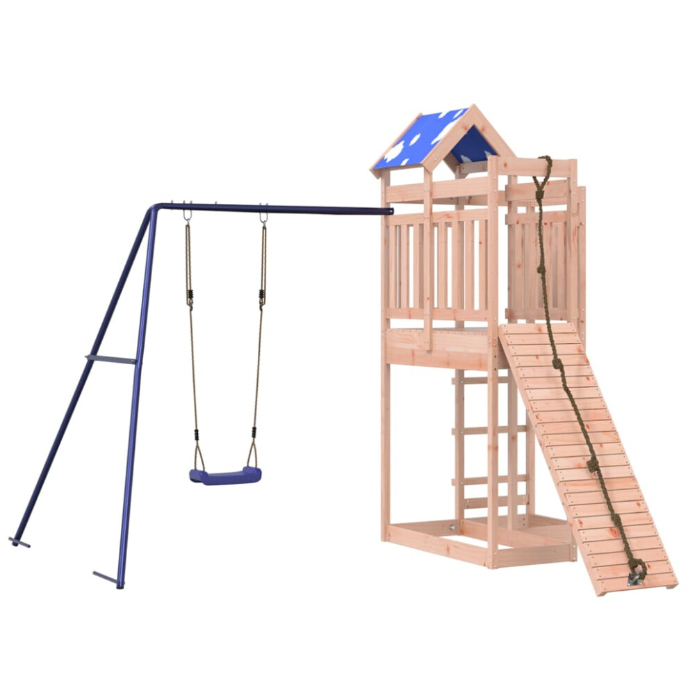 vidaXL Outdoor Playset Garden Playhouse Kids Playground Solid Wood Douglas