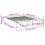 VidaXL vidaXL Bed Frame Bed Base Bedstead White 150x200 cm King Size Engineered Wood 10