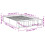 VidaXL vidaXL Bed Frame Home Bed Base Bedstead Grey Sonoma 120x200 cm Engineered Wood 10