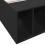 VidaXL vidaXL Bed Frame Home Bed Base Black 75x190 cm Small Single Engineered Wood 7