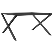 vidaXL Coffee Table Legs X-Frame Desk Legs DIY Metal Furniture Legs Steel