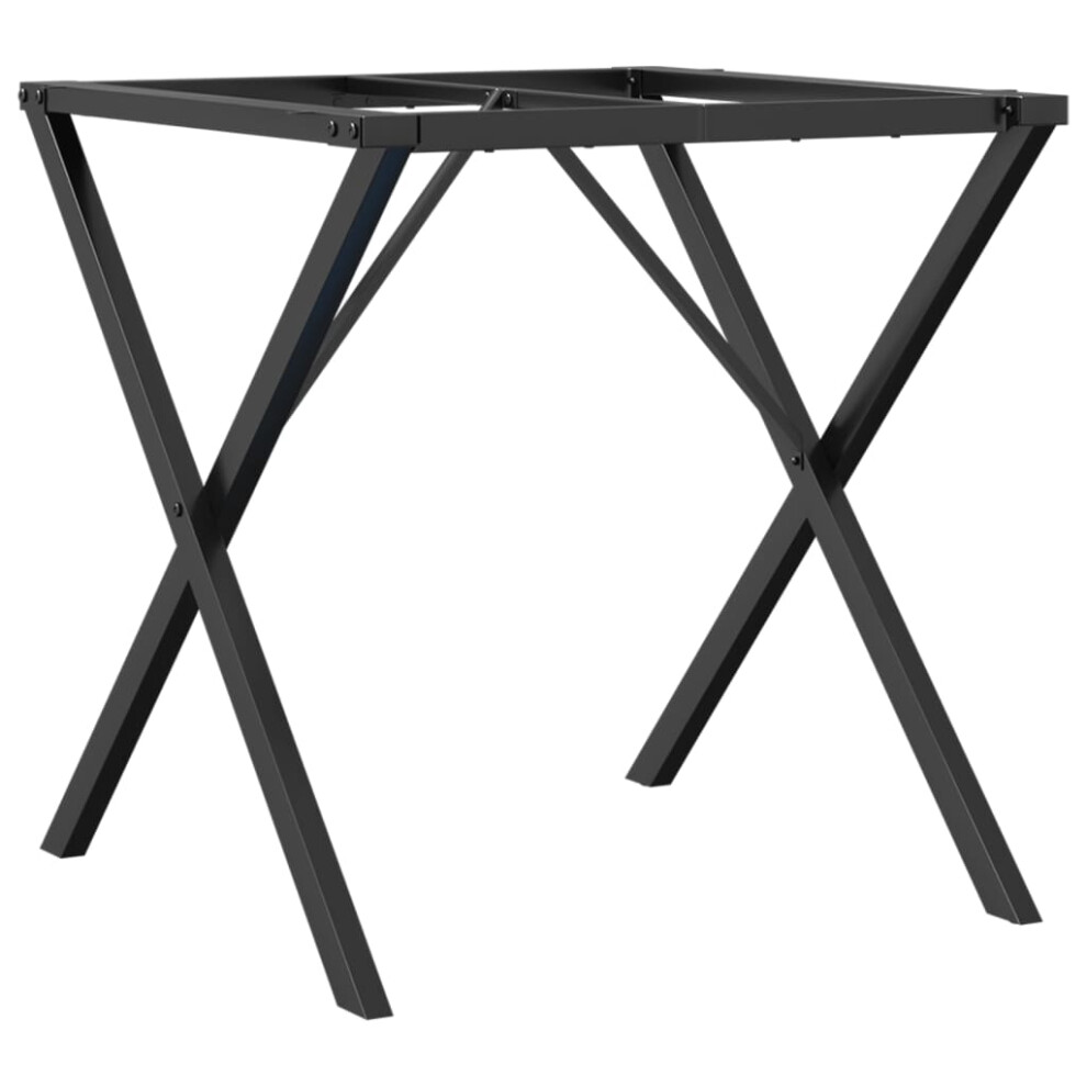 vidaXL Dining Table Legs X-Frame Desk Legs Metal Furniture Legs Cast Iron