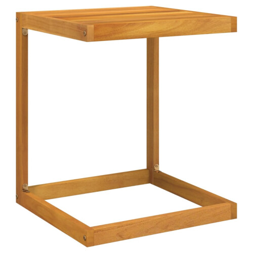 VidaXL vidaXL C Table Outdoor End Table C Shaped Laptop Side Table Solid Wood Acacia 1