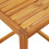 VidaXL vidaXL C Table Outdoor End Table C Shaped Laptop Side Table Solid Wood Acacia 8