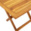 VidaXL vidaXL Garden Side Table Patio Dining Table Outdoor Table Solid Wood Acacia 6