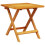 VidaXL vidaXL Garden Side Table Patio Dining Table Outdoor Table Solid Wood Acacia 2
