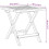 VidaXL vidaXL Garden Side Table Patio Dining Table Outdoor Table Solid Wood Acacia 7