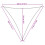 VidaXL vidaXL Sonnensegel Hellgrau 3x3x3 m 100% Polyester Oxford 10