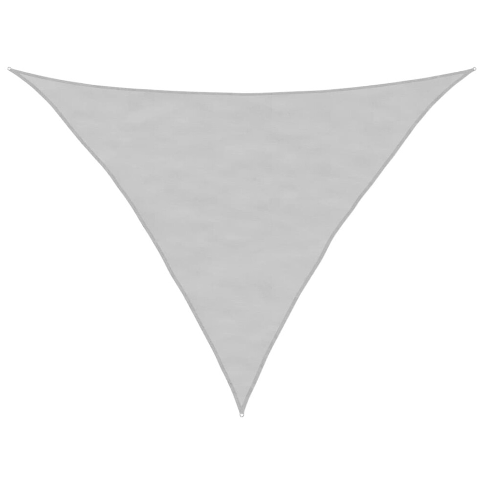 vidaXL Sun Shade Sail Awning Canopy Light Grey 5x5x6 m 100% Polyester Oxford