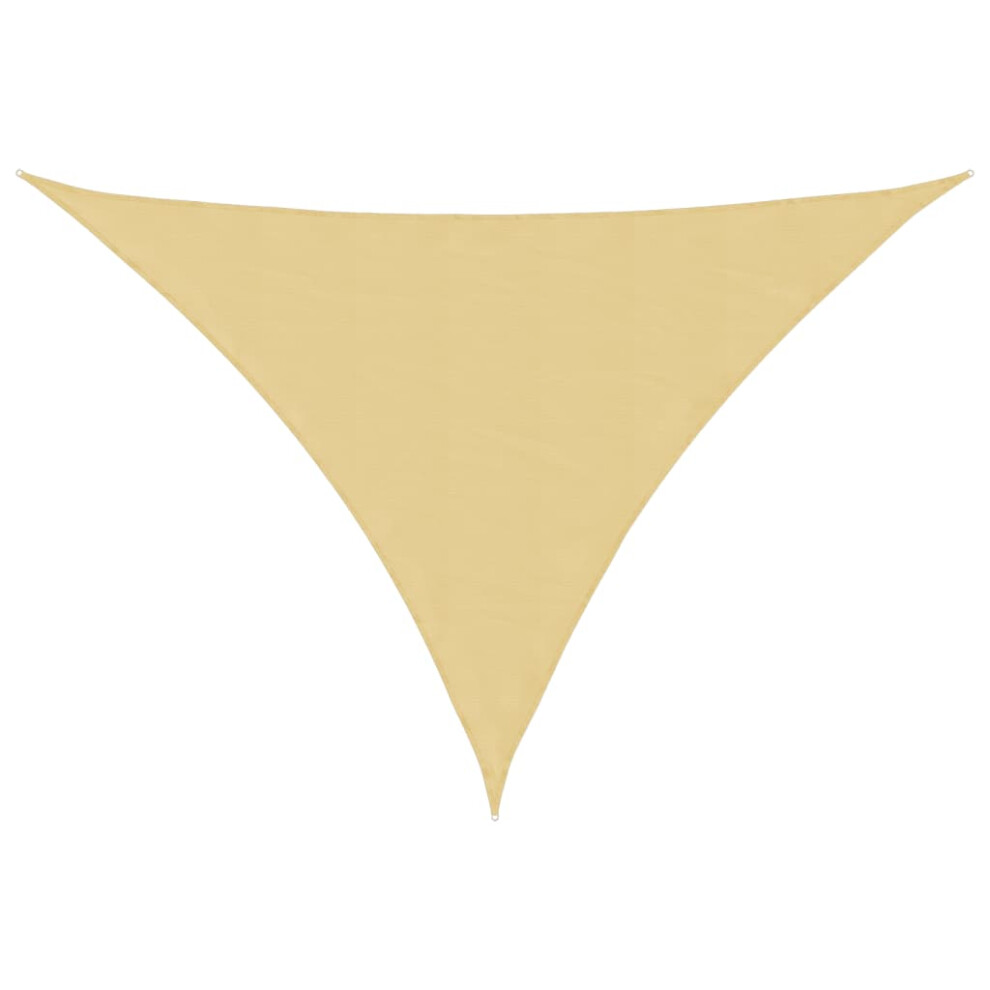 Vidaxl Sun Shade Sail Awning Canopy Cover Sand 4X4x5.8 M 100% Polyester Oxford