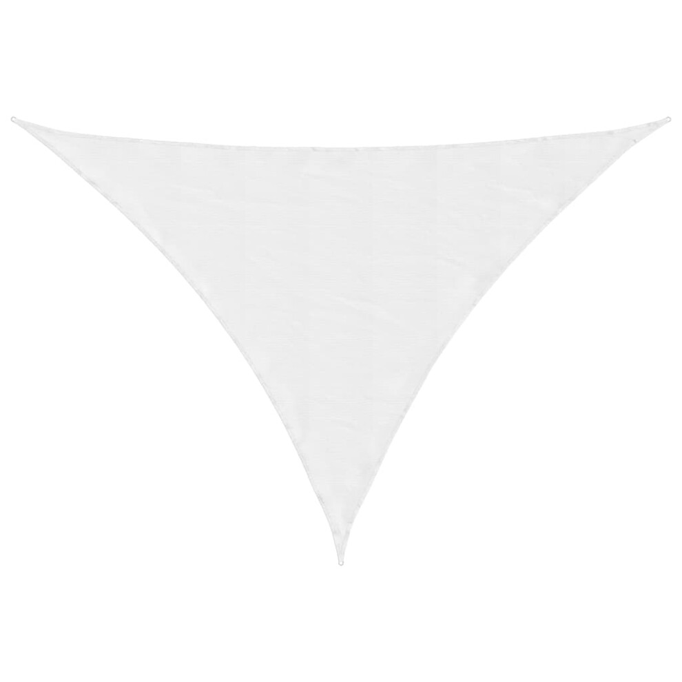 vidaXL Sun Shade Sail Awning Canopy Cover White 7x5x5 m 100% Polyester Oxford