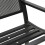 VidaXL vidaXL Gartenbank 119 cm Schwarz Stahl 7