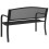 VidaXL vidaXL Gartenbank 119 cm Schwarz Stahl 6