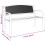VidaXL vidaXL Gartenbank 119 cm Schwarz Stahl 8